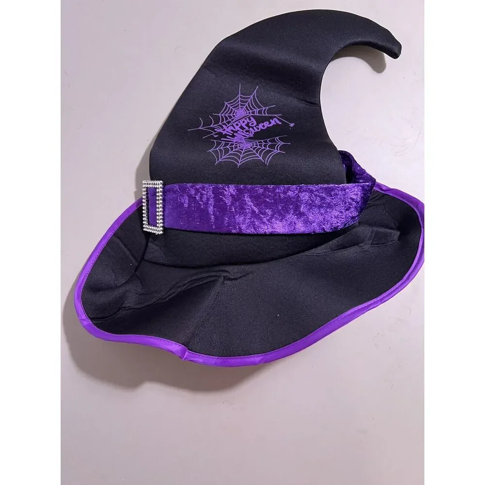 Witch Costume Purple & Black Witch Costume Halloween ~  Youth‎ Small